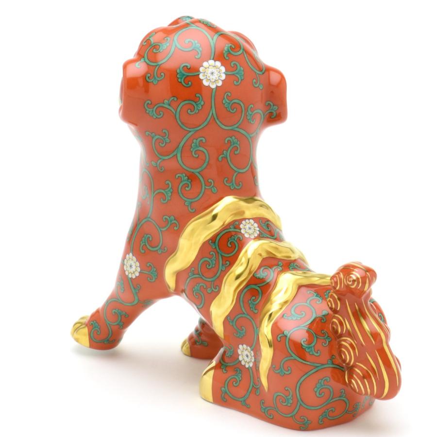ヘレンド(Herend) 狛犬(高さ:15.5cm)左足上げ 西安の赤(15296/G) ハンドメイド 磁器製 Fo-dog 置物 飾り物 送料無料 ギフト包装無料(純正ボックス使用)【新品】の画像