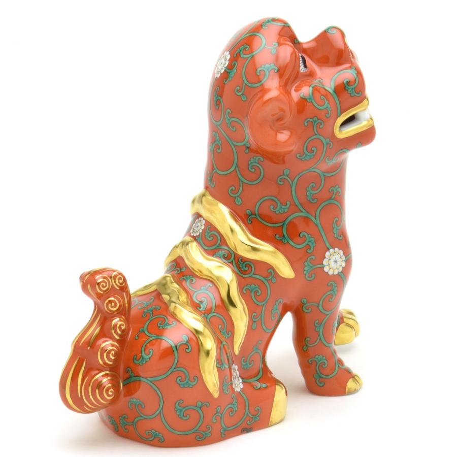 ヘレンド(Herend) 狛犬(高さ:15.5cm)左足上げ 西安の赤(15296/G) ハンドメイド 磁器製 Fo-dog 置物 飾り物 送料無料 ギフト包装無料(純正ボックス使用)【新品】の画像