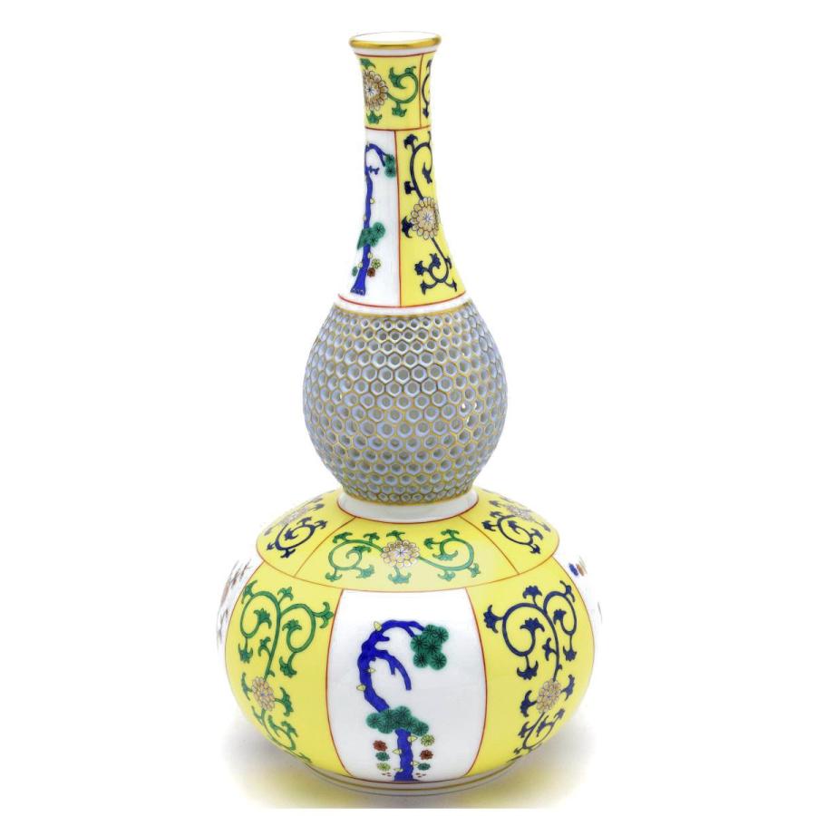 ヘレンド（HEREND） 瓢箪形花瓶(M)(高さ:28.5cm)西安の黄(06713/SJ