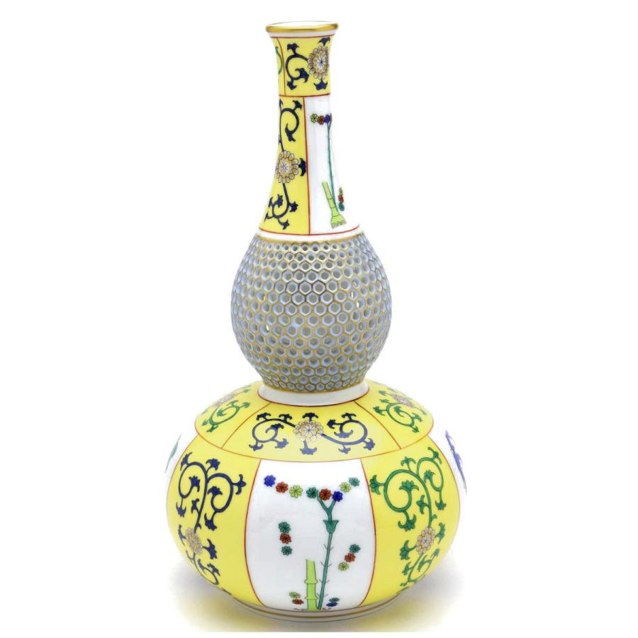 ヘレンド（HEREND） 瓢箪形花瓶(M)(高さ:28.5cm)西安の黄(06713/SJ