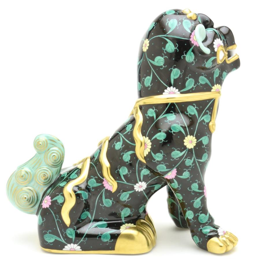 ヘレンド（HEREND） 狛犬(L)ペア 西安の黒・西安の赤 シノワズリ 磁器