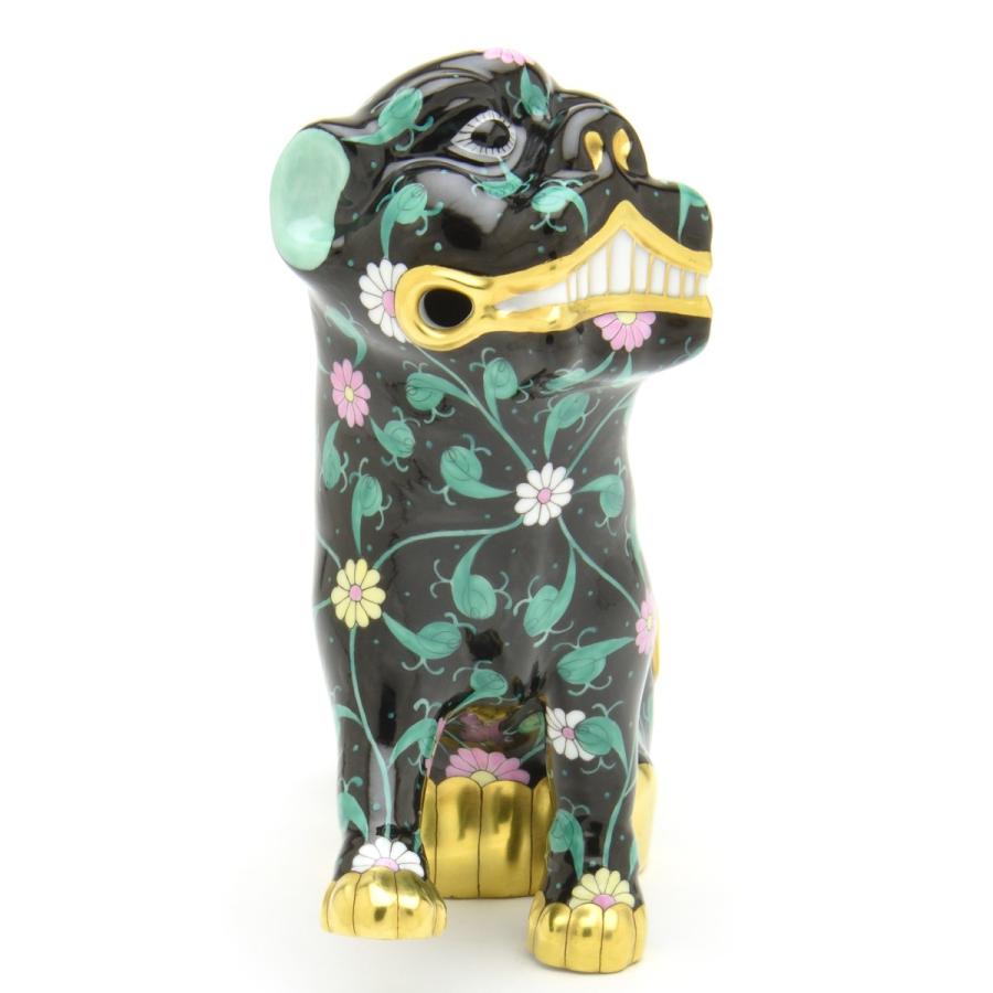 ヘレンド（HEREND） 狛犬(右足上げ) シノワズリ 西安の黒 マスター