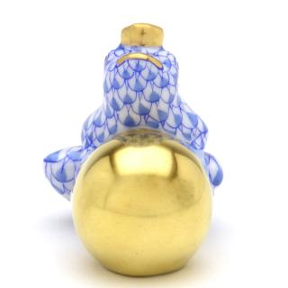 ヘレンド（HEREND） カエルの王子様(ミニ)(高さ:3.8cm) 蛙 置物(15369