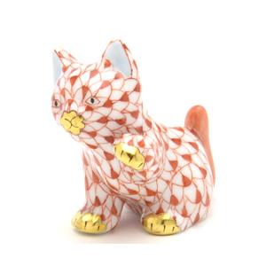 mamico未使用箱汚れHERENDヘレンド猫飾りミルフルールハート mamico様専用未使用箱汚れHERENDヘレンド猫飾りミルフルール