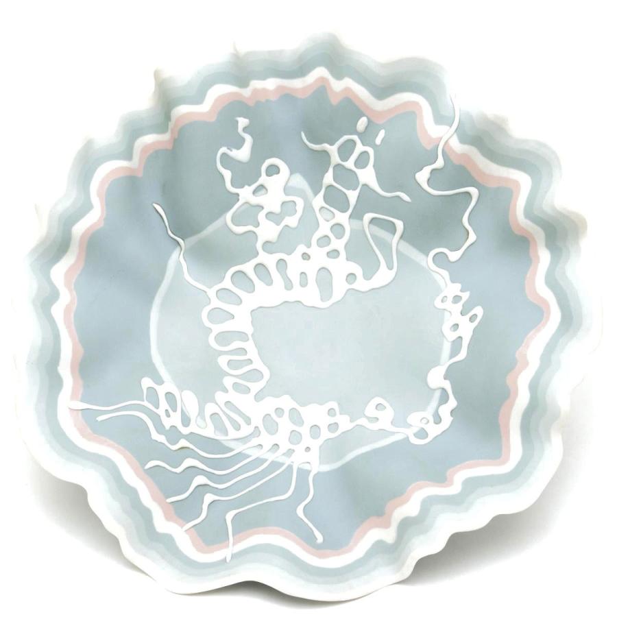 【一点物】ヘレンド(Herend) 大鉢(直径:36cm) TAMAS AKOS(タマース アーコス)作(80922) ハンドメイド 磁器製 置物 飾り物 オブジェ 送料無料 ハンガリー製 新品の画像