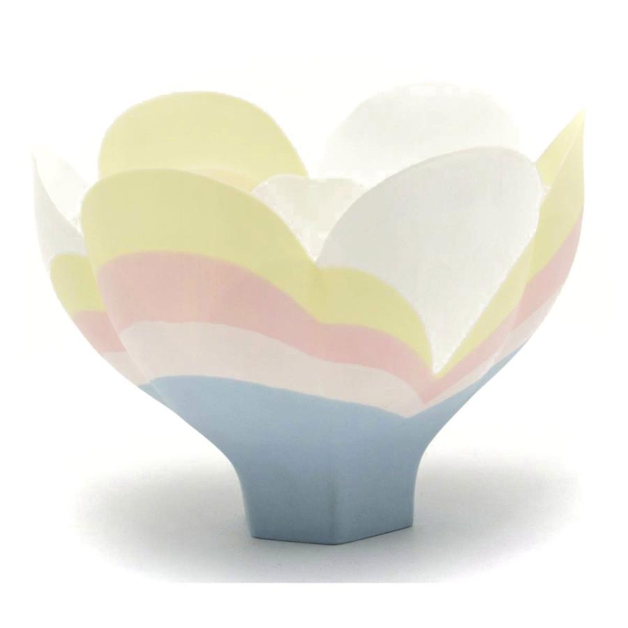 ヘレンド(Herend) 花形飾り鉢(高さ:13cm) TAMAS AKOS(タマース アーコス)作(80960) ハンドメイド 磁器製 置物 飾り物 オブジェ 送料無料  ギフト包装無料 新品の画像