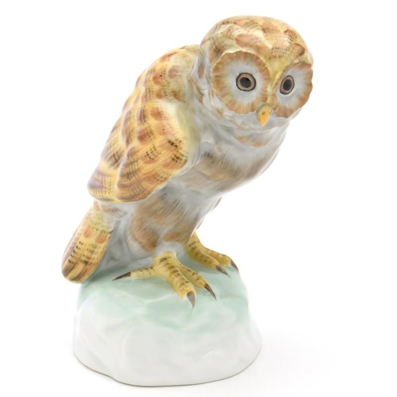 ヘレンド 梟(S) フィギュリン 手描き 磁器製 置物 フクロウ 飾り物 