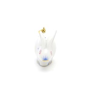 ヘレンド（HEREND） ペンダントトップ ラビット(05339/C-B)青水玉 