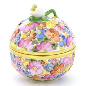ヘレンド ボンボニエール ボンボン入れ HEREND 花柄 ヘレンド ボンボニエール ボンボン入れ HEREND 花柄