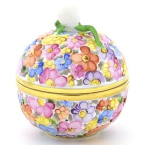 ヘレンド（HEREND） ボンボン入れ(高さ:6cm)蕾飾り ヘレンドファンシー