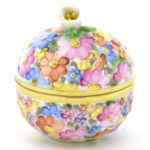 ヘレンド（HEREND） ボンボン入れ(高さ:6cm)蕾飾り ヘレンドファンシー