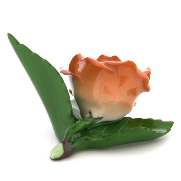 ヘレンド（HEREND） カード立て(高さ:4.5cm) 葉の上の薔薇(08983/C-O 