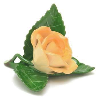 ヘレンド（HEREND） カード立て(高さ:4.5cm) 葉の上の薔薇(08983/C-O 