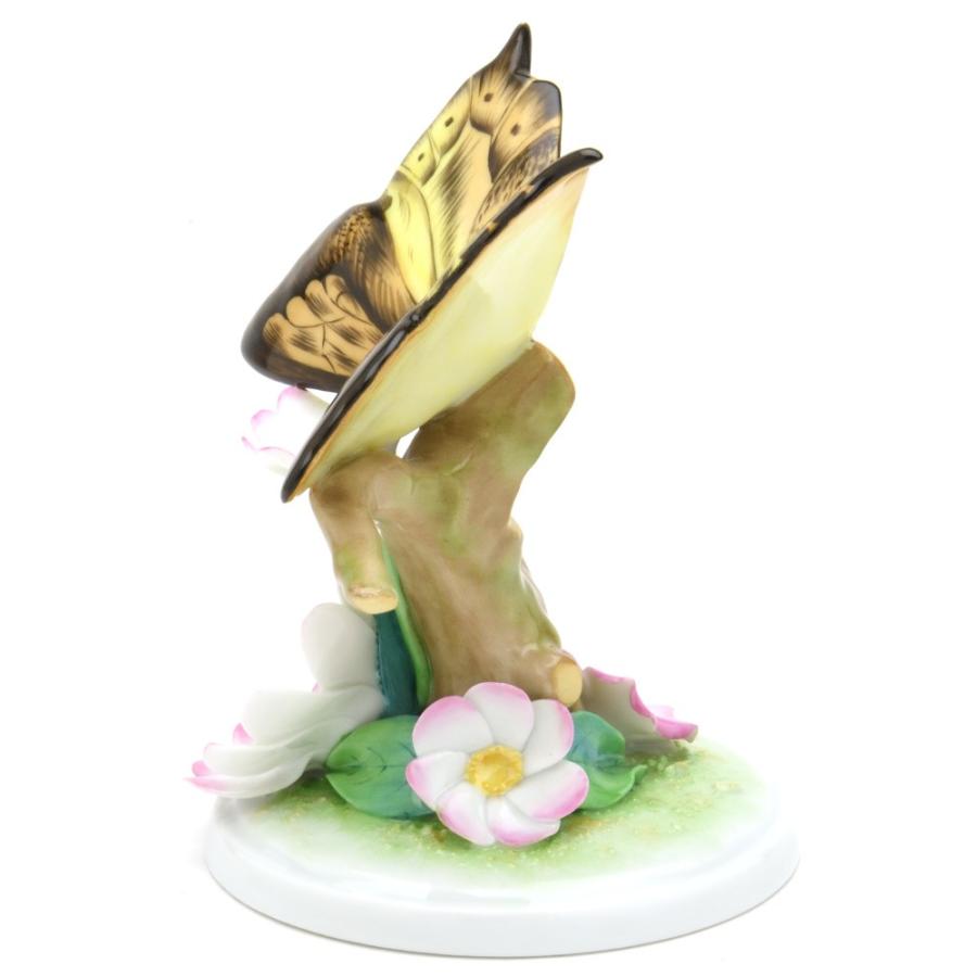 ヘレンド（HEREND） 花と蝶(幅:11.5cm) フラワー＆バタフライ(09306/C