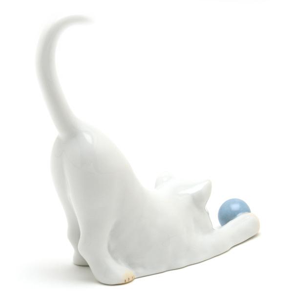 Herend ヘレンド 陶磁器 フィギュア 「玉乗り猫」 3点セット キャット