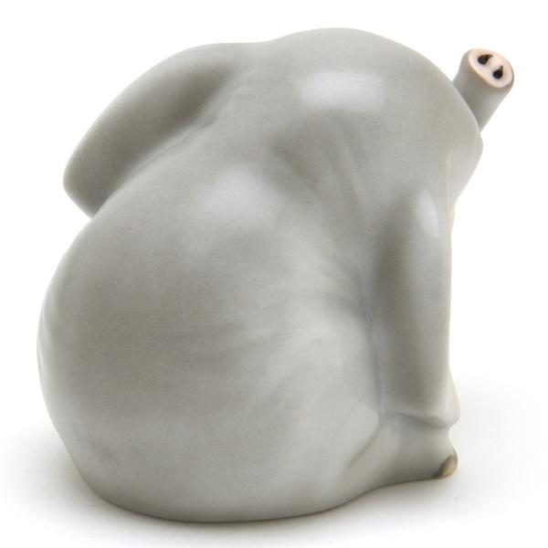 ヘレンド（HEREND） ゾウ(高さ:7.5cm) 象の子供(15429/C) ハンドメイド