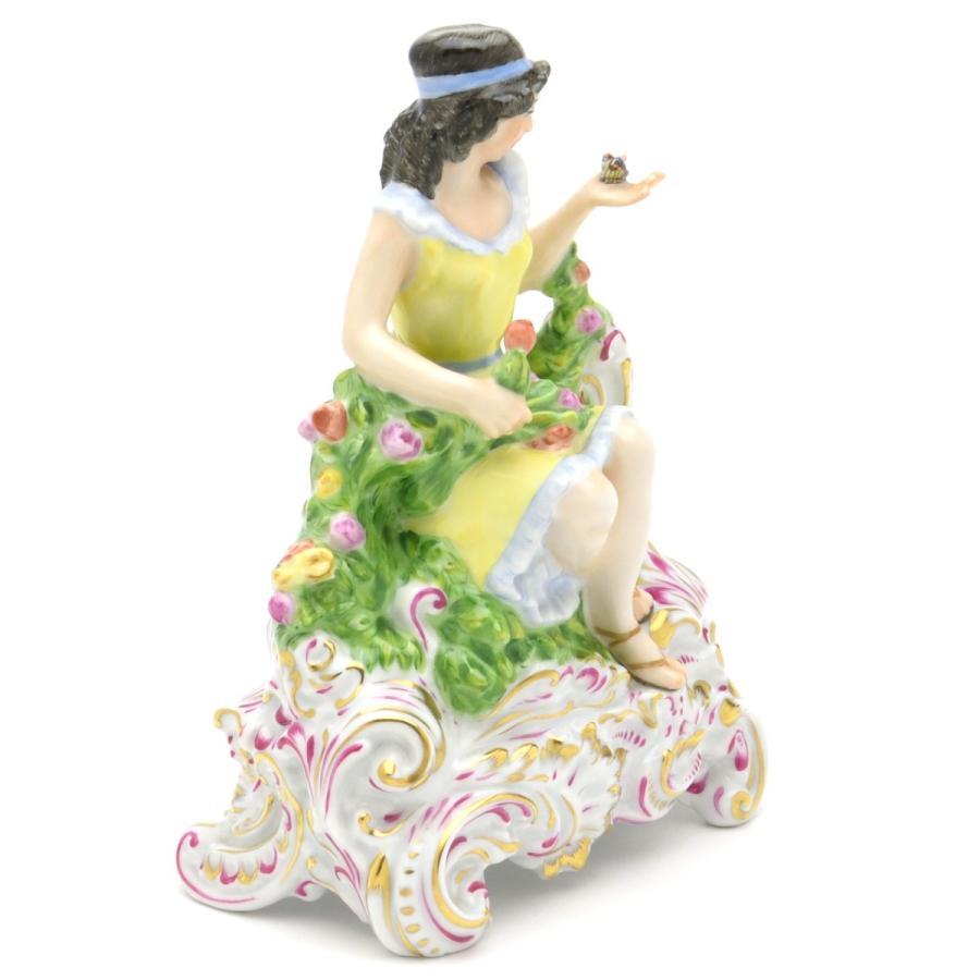 ヘレンド（HEREND） 人形置物(高さ:17cm) スプリング(15935/C)花や蝶を