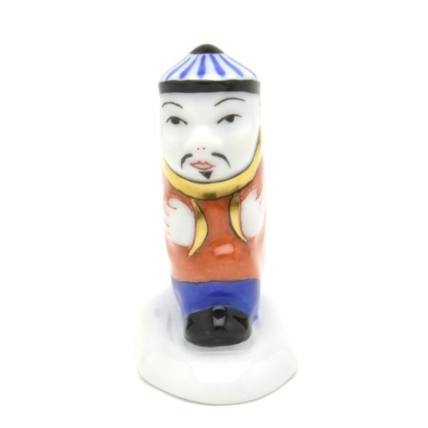 ヘレンド(Herend) 人形置物(高さ:4.3cm) 赤服のマンダリン(small)(05654/C-4) 磁器製 飾り物 送料無料料 ギフト包装無料(純正ボックス使用) ハンガリー製 新品