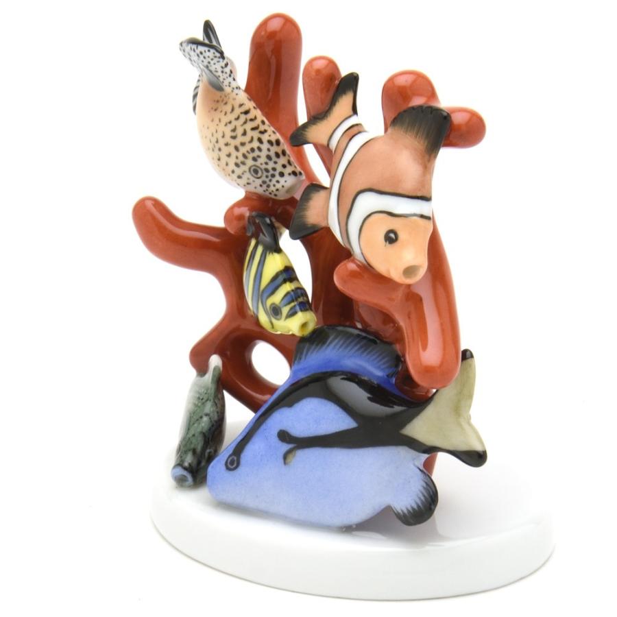 Herend ヘレンド　オブジェ 置物 ヘレンド(Herend) カード立て 葉の上の檸檬 ハンドメイド 手描き 磁器