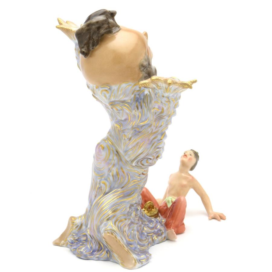 ヘレンド（HEREND） 人形置物(高さ:26.5cm) アラジンとジェニー(15440 