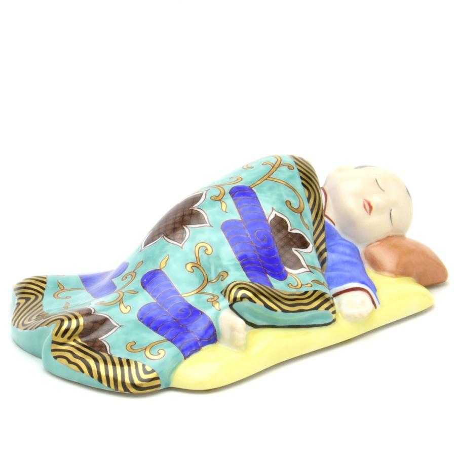 ヘレンド 眠る子ども スリーピングボーイ シノワズリ フィギュリン ヘレンド 眠る子ども スリーピングボーイ シノワズリ フィギュリン