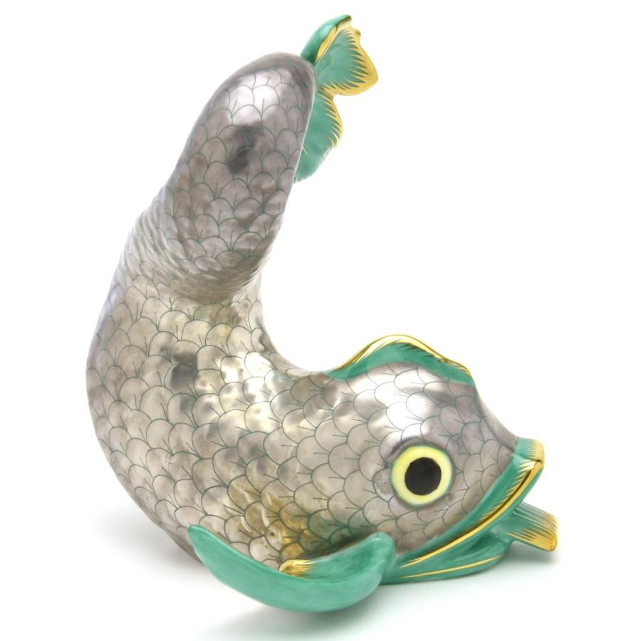 Herend ヘレンド ドルフィン 魚 置物 飾り物 ヘレンド ドルフィン(Big) 幸福を運ぶ神話の中の架空の魚 置物
