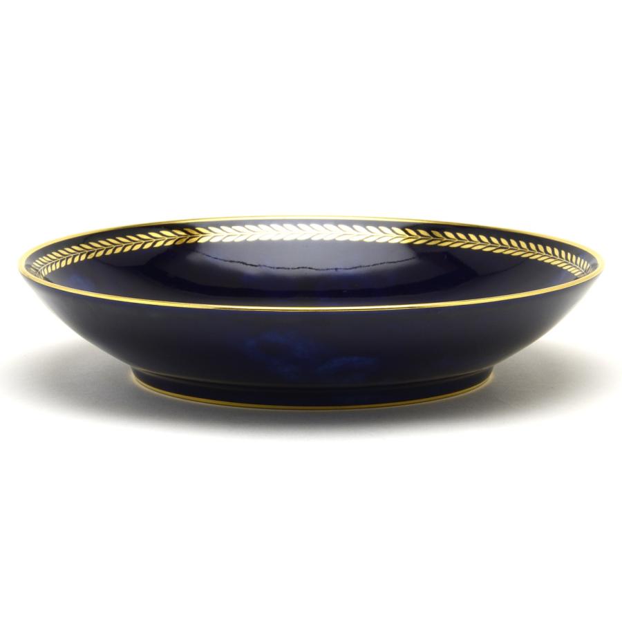 セーブル(Sevres) 深皿(直径:18cm) クープ セーブルブルー雲模様(24K 