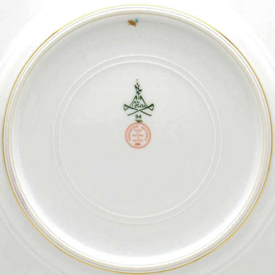 セーブル(Sevres) 絵皿(直径:25cm) 鳥たちのデュプレシス(K-38) 24K 
