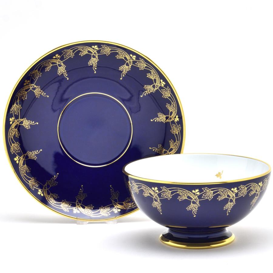 セーブル(Sevres) ペイル 24K金彩装飾変形皿