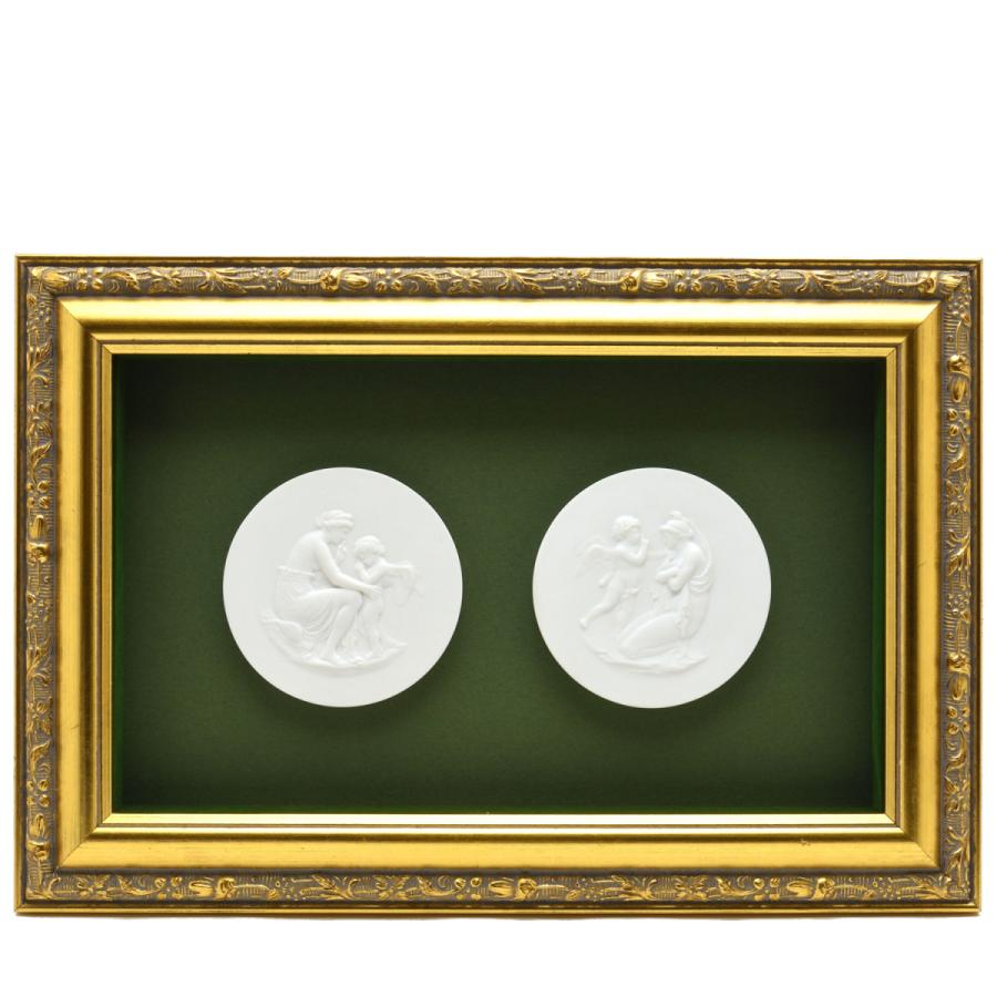 セーブル 白磁 浅浮き彫り 愛へのレッスン&愛のレッスン(店頭展示品) Sevres