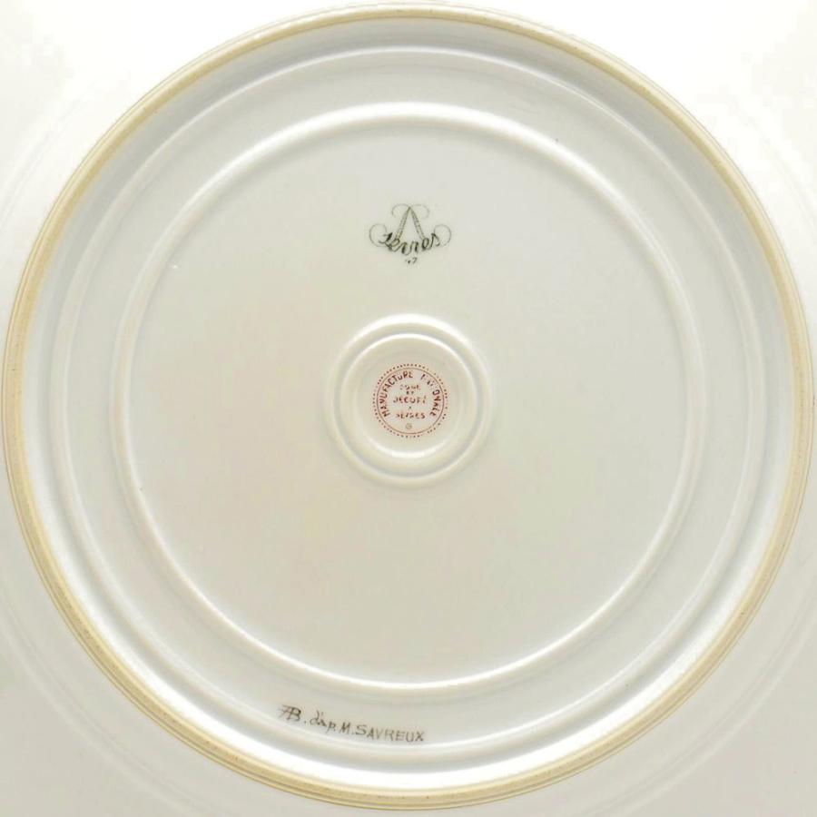 セーブル(Sevres) 絵皿(直径:24.5cm) ディナー皿 サブルー(2) 1947年:Maurice Savreux作 工房の古いコレクション【フランス国立セーブル製陶所から直輸入】新品の画像