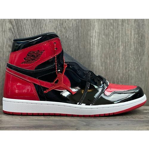 27.5cm 555088-063 AIR JORDAN 1 RETRO HIGH OG Bred Patent エア 