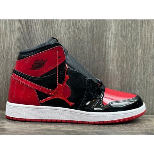 24.5cm 575441-063 AIR JORDAN 1 RETRO HIGH OG GS Patent Bred エア 