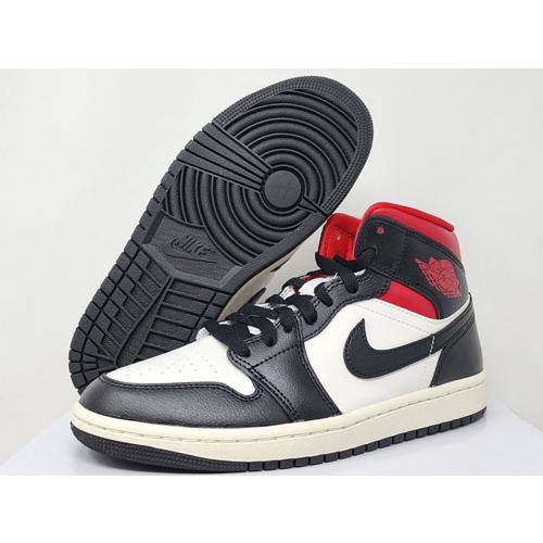 22.5cm BQ6472-061 WMNS AIR JORDAN 1 MID Black Sail Gym Red ウィメンズ エアジョーダン ミッド ブラック セイル ジム レッド｜heretic｜02