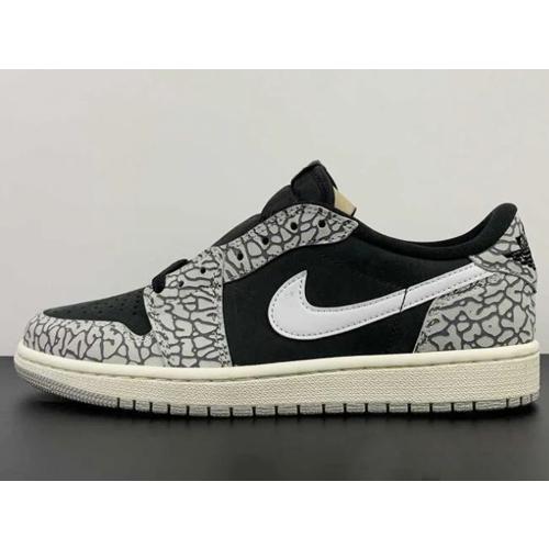 25.5cm CZ0775-001 WMNS AIR JORDAN 1 RETRO LOW OG Black Cement 
