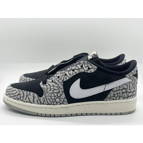 24cm CZ0858-001 AIR JORDAN 1 RETRO LOW OG GS Black Cement エア 
