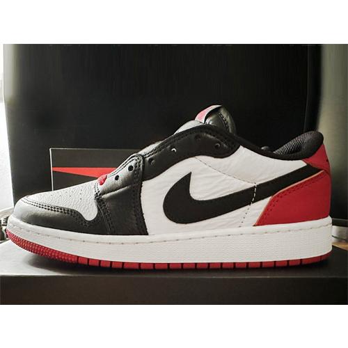 24cm CZ0858-106 AIR JORDAN 1 RETRO LOW OG GS Black Toe エア 