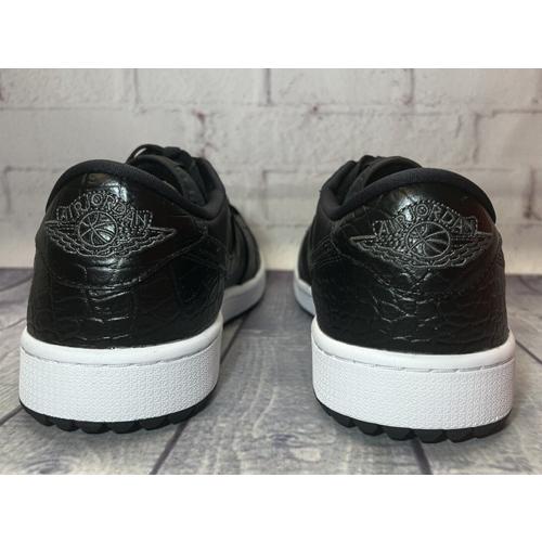 27cm DD9315-003 AIR JORDAN 1 LOW GOLF Black Crocodile Skin エア 