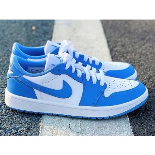 27.5cm DD9315-100 AIR JORDAN 1 LOW GOLF UNC White University Blue 