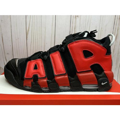 30cm DJ4400-001 NIKE AIR MORE UPTEMPO 96 Black University Red 