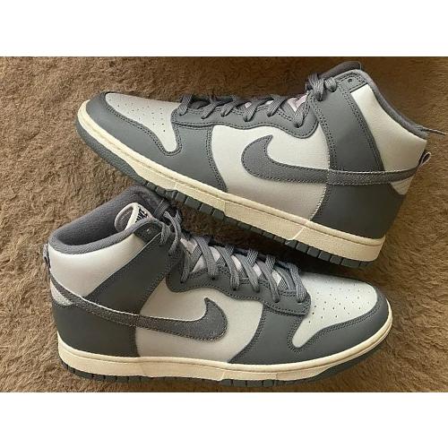 25.5cm DM0582-001 NIKE DUNK HIGH RETRO SE VNTG Light Bone and 