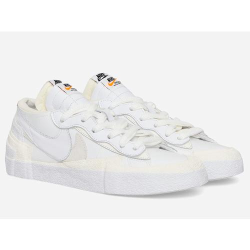 28cm DM6443-100 NIKE sacai BLAZER LOW White Patent Leather ナイキ