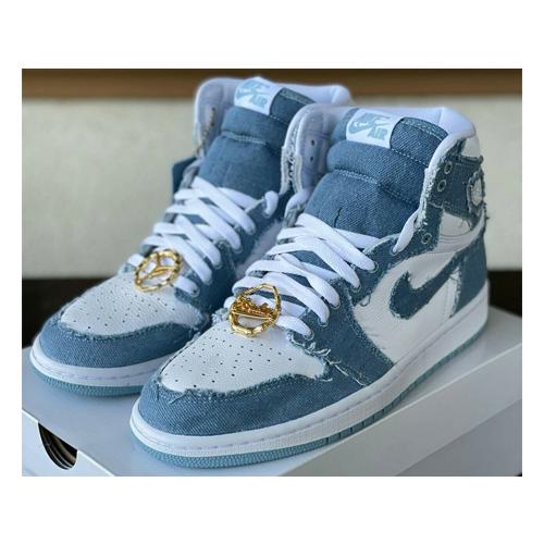 22.5cm DM9036-104 WMNS AIR JORDAN 1 RETRO HIGH OG Denim ウィメンズ 