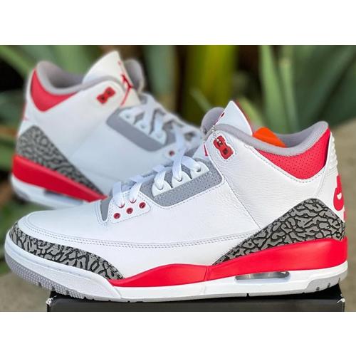 28cm DN3707-160 AIR JORDAN 3 RETRO OG Fire Red 2022 エアジョーダン  