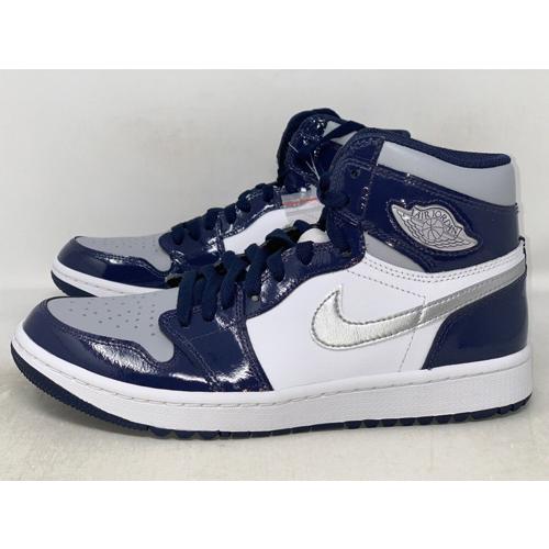 27cm DQ0660-100 AIR JORDAN 1 HIGH GOLF Patent Midnight Navy エア 