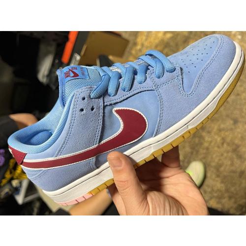 27cm DQ4040-400 NIKE SB DUNK LOW PRM Valor Blue and Team Maroon 