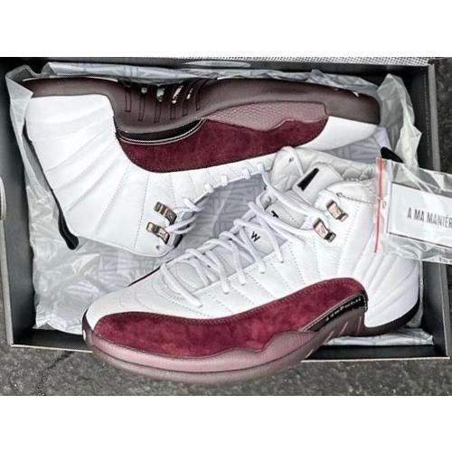 24.5cm DV6989-100 WMNS AIR JORDAN 12 RETRO SP A MA MANIERE White 