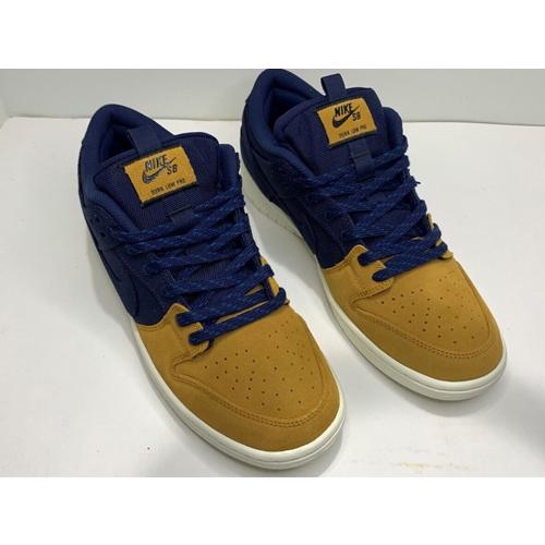 24cm DX6775-400 NIKE SB DUNK LOW PRO PRM Desert Ochre and Midnight 