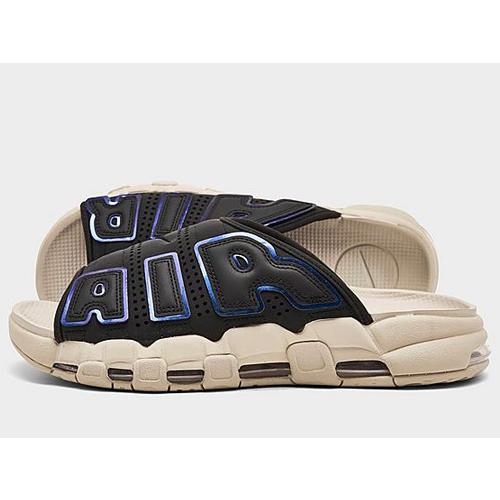 25cm FB7799-001 NIKE AIR MORE UPTEMPO SLIDE Black and Sanddrift 