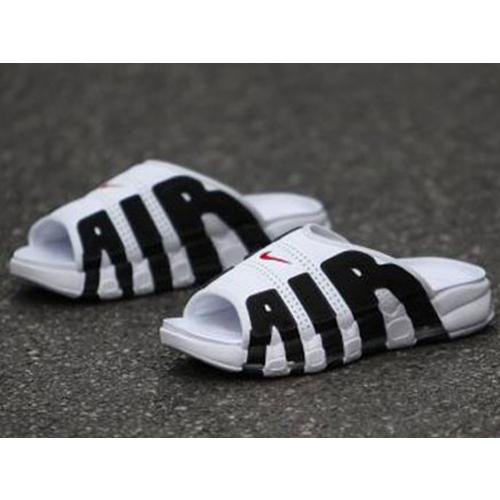 28cm FB7818-100 NIKE AIR MORE UPTEMPO SLIDE White and Black ナイキ 
